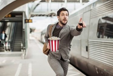 Trein Jongen Popcorn